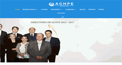 Desktop Screenshot of achpe.org.ec